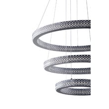 Jones Iron & Acrylic LED 3 Tier Pendant Light